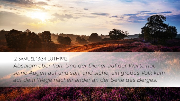 2 Samuel 13:34 LUTH1912 Bible Verse Image
