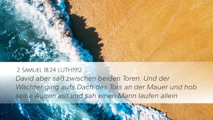 2 Samuel 18:24 LUTH1912 Bible Verse Image