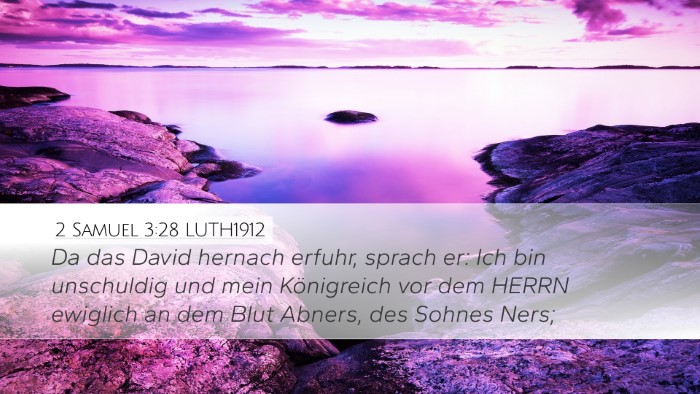2 Samuel 3:28 LUTH1912 Bible Verse Image