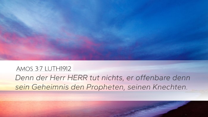 Amos 3:7 LUTH1912 Bible Verse Image