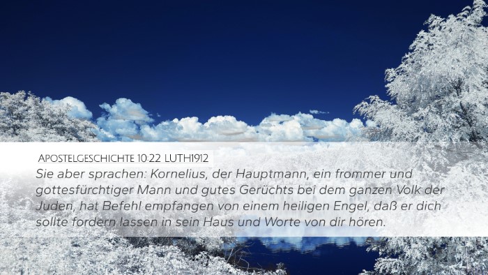 Apostelgeschichte 10:22 LUTH1912 Bible Verse Image