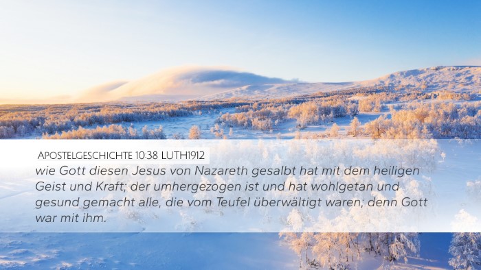 Apostelgeschichte 10:38 LUTH1912 Bible Verse Image