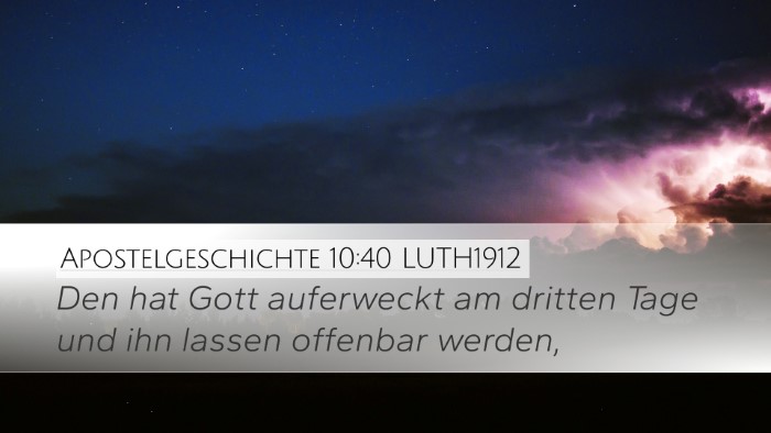 Apostelgeschichte 10:40 LUTH1912 Bible Verse Image