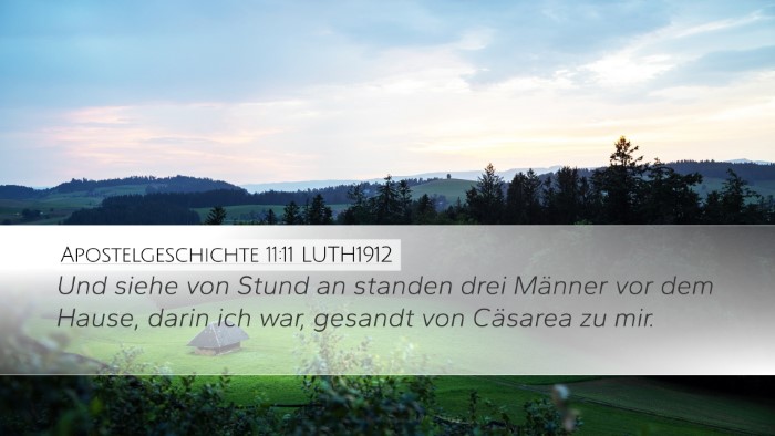 Apostelgeschichte 11:11 LUTH1912 Bible Verse Image