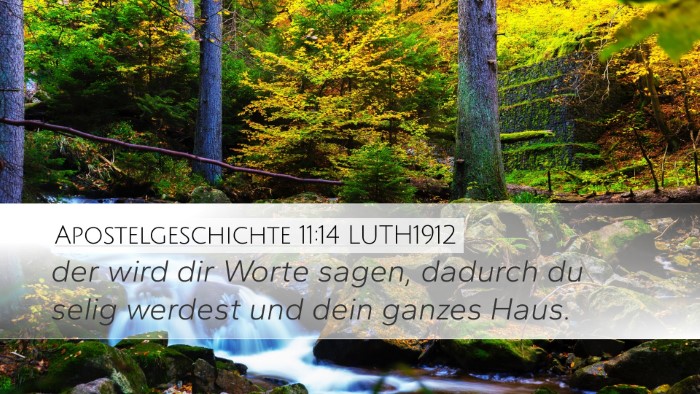 Apostelgeschichte 11:14 LUTH1912 Bible Verse Image