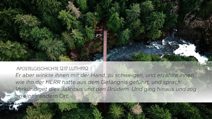Apostelgeschichte 12:17 LUTH1912 Bible Verse Image
