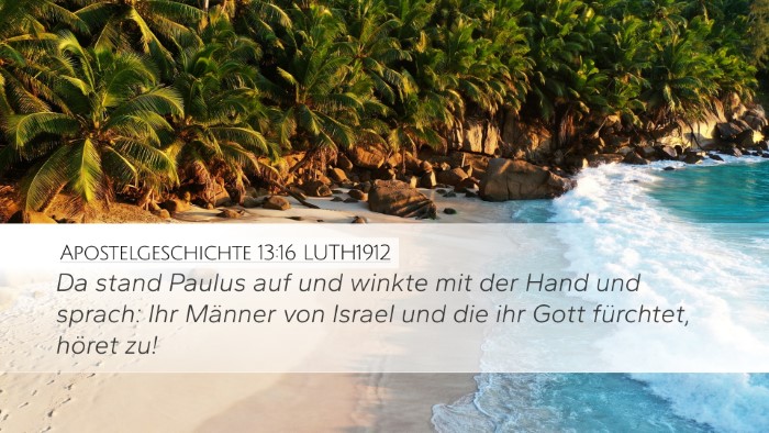 Apostelgeschichte 13:16 LUTH1912 Bible Verse Image