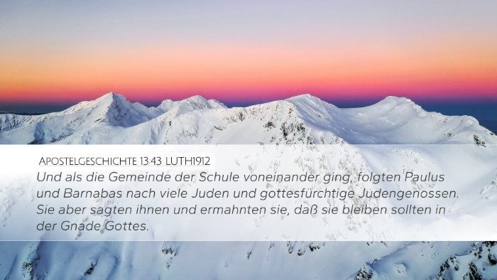 Apostelgeschichte 13:43 LUTH1912 Bible Verse Image
