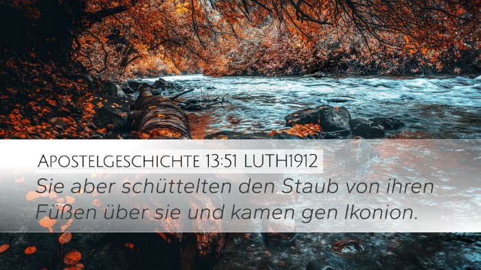 Apostelgeschichte 13:51 LUTH1912 Bible Verse Image