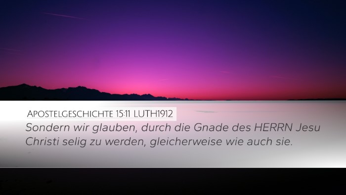 Apostelgeschichte 15:11 LUTH1912 Bible Verse Image