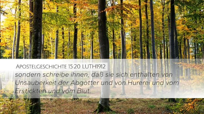 Apostelgeschichte 15:20 LUTH1912 Bible Verse Image