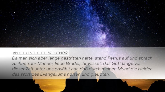 Apostelgeschichte 15:7 LUTH1912 Bible Verse Image