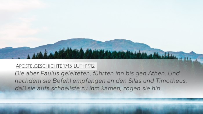 Apostelgeschichte 17:15 LUTH1912 Bible Verse Image