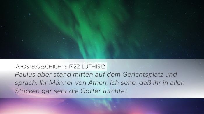 Apostelgeschichte 17:22 LUTH1912 Bible Verse Image
