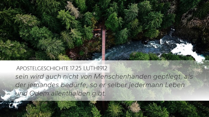 Apostelgeschichte 17:25 LUTH1912 Bible Verse Image