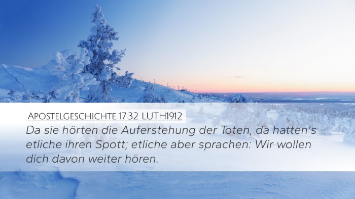 Apostelgeschichte 17:32 LUTH1912 Bible Verse Image