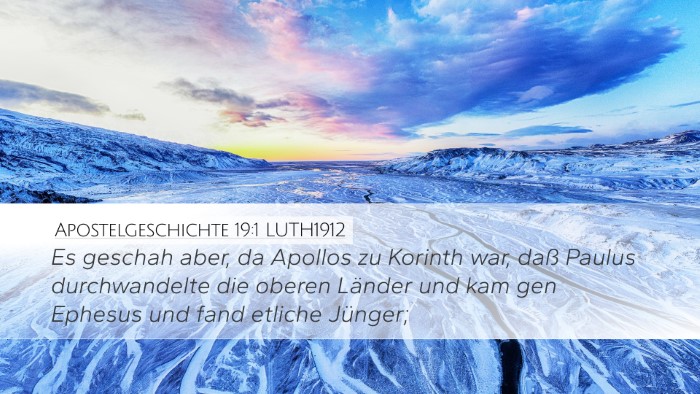 Apostelgeschichte 19:1 LUTH1912 Bible Verse Image