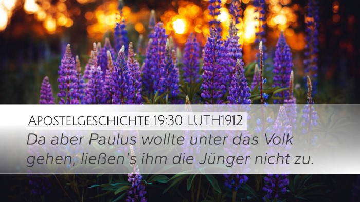 Apostelgeschichte 19:30 LUTH1912 Desktop Wallpaper - Da aber Paulus wollte unter das Volk gehen, - Desktop Bible Verse Wallpaper
