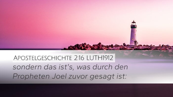 Apostelgeschichte 2:16 LUTH1912 Bible Verse Image