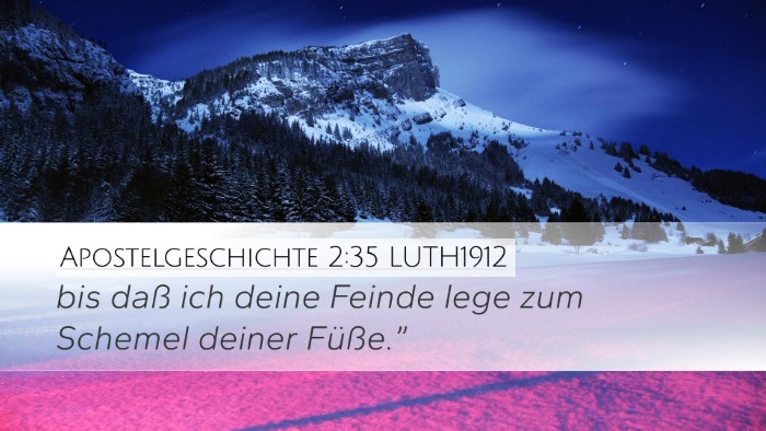Apostelgeschichte 2:35 LUTH1912 Bible Verse Image