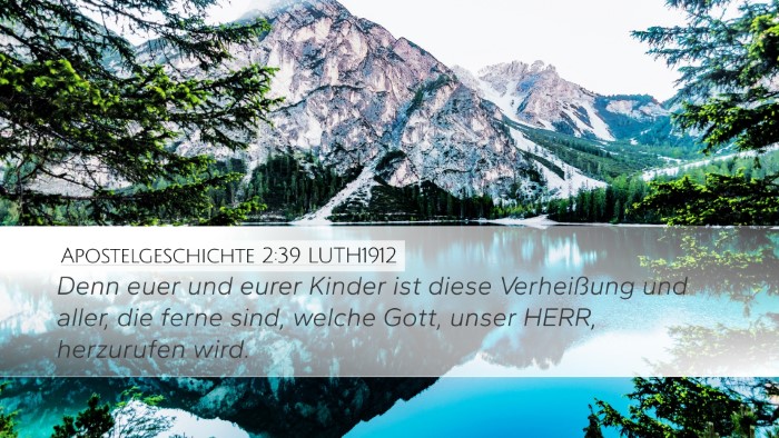 Apostelgeschichte 2:39 LUTH1912 Bible Verse Image