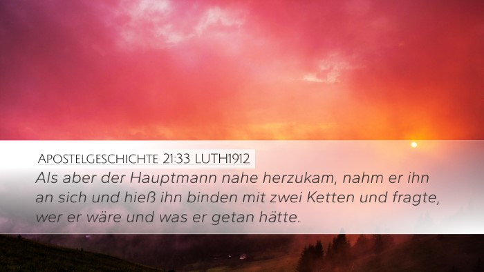 Apostelgeschichte 21:33 LUTH1912 Bible Verse Image