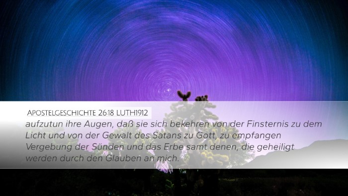 Apostelgeschichte 26:18 LUTH1912 Bible Verse Image