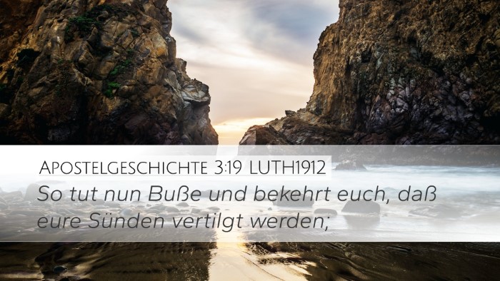 Apostelgeschichte 3:19 LUTH1912 Bible Verse Image