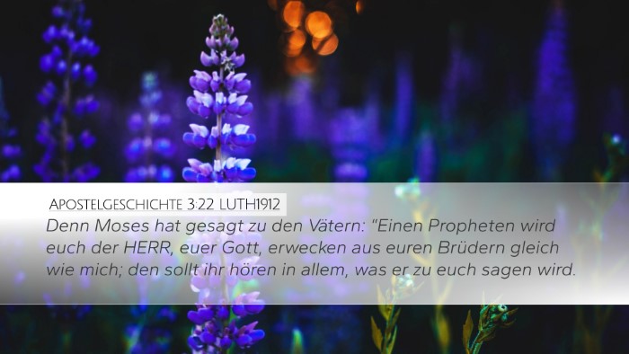 Apostelgeschichte 3:22 LUTH1912 Bible Verse Image