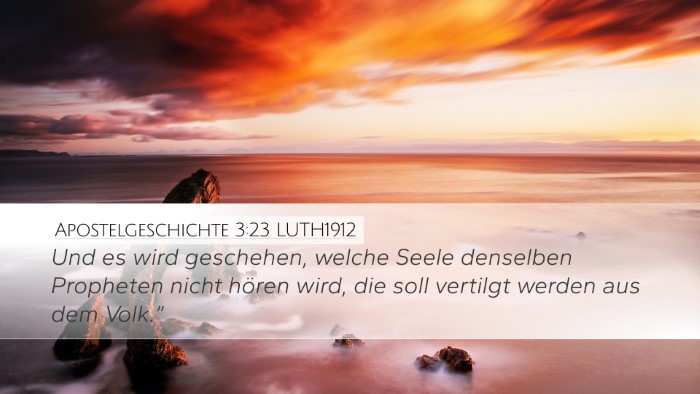 Apostelgeschichte 3:23 LUTH1912 Bible Verse Image