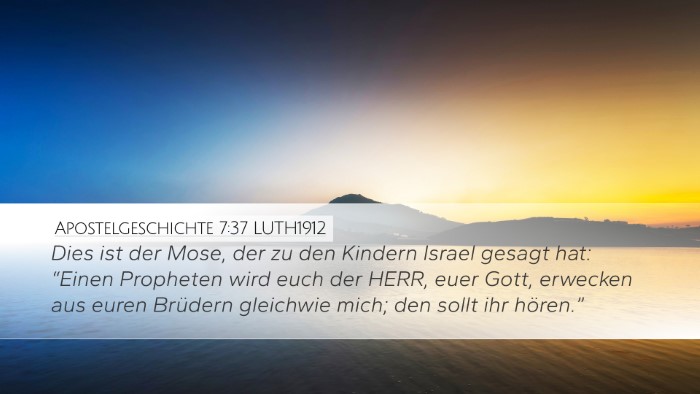 Apostelgeschichte 7:37 LUTH1912 Bible Verse Image