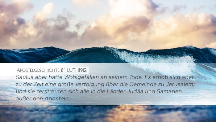 Apostelgeschichte 8:1 LUTH1912 Bible Verse Image