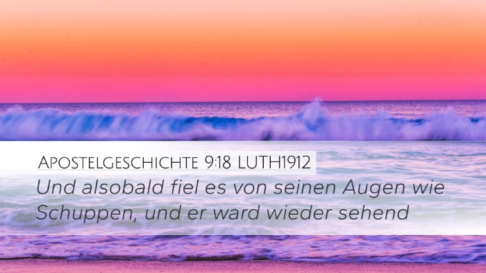 Apostelgeschichte 9:18 LUTH1912 Desktop Wallpaper - Und alsobald fiel es von seinen Augen wie - Desktop Bible Verse Wallpaper