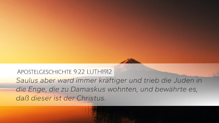 Apostelgeschichte 9:22 LUTH1912 Bible Verse Image