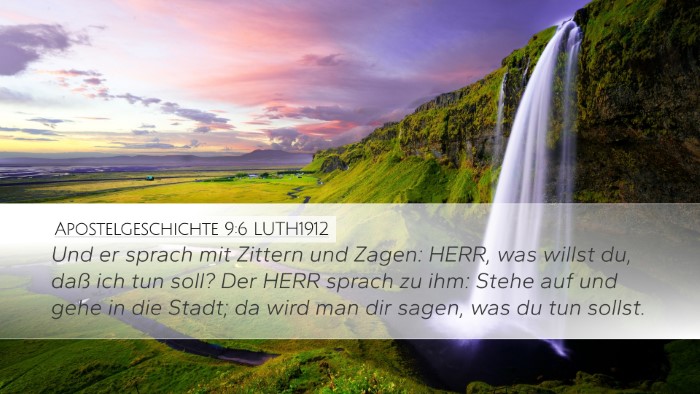 Apostelgeschichte 9:6 LUTH1912 Bible Verse Image