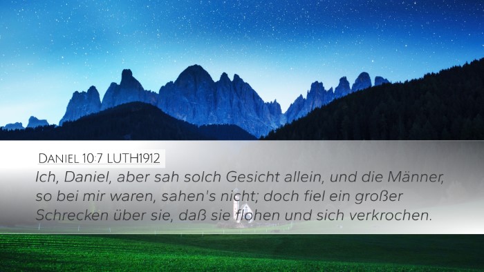 Daniel 10:7 LUTH1912 Bible Verse Image