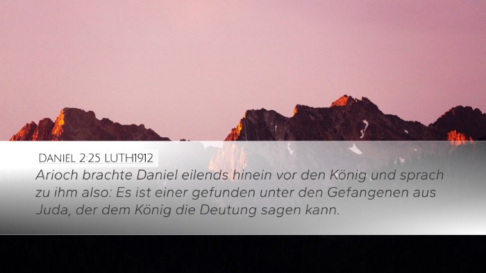 Daniel 2:25 LUTH1912 Bible Verse Image