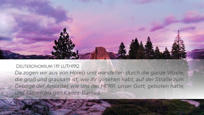 Deuteronomium 1:19 LUTH1912 Bible Verse Image