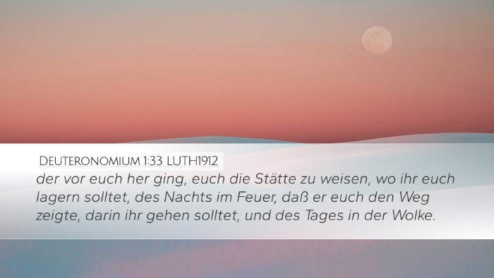 Deuteronomium 1:33 LUTH1912 Bible Verse Image