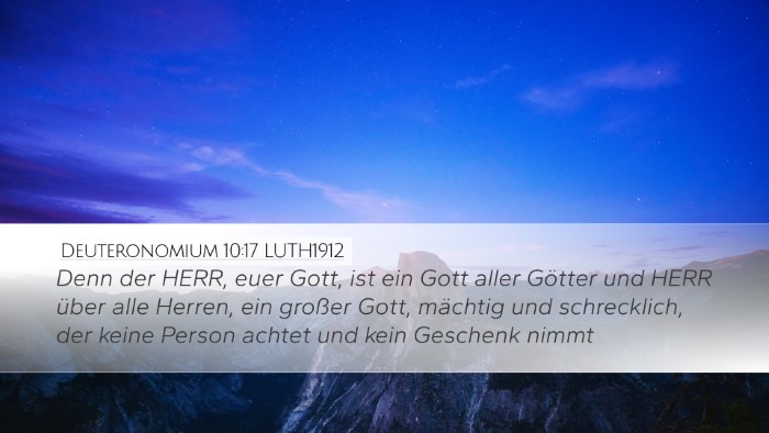 Deuteronomium 10:17 LUTH1912 Bible Verse Image