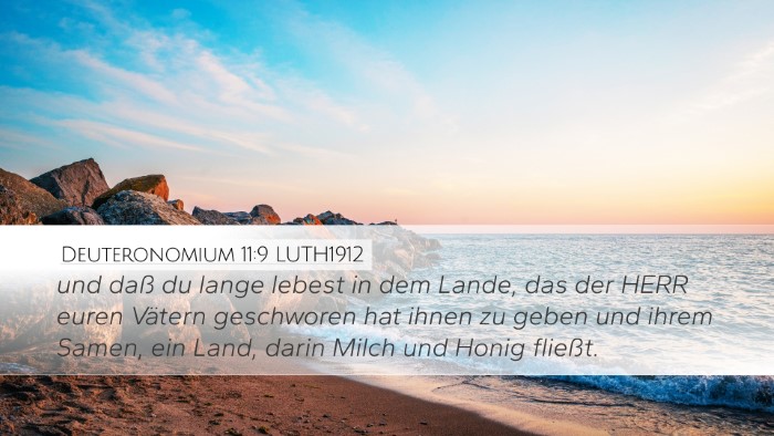 Deuteronomium 11:9 LUTH1912 Bible Verse Image