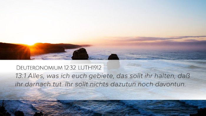 Deuteronomium 12:32 LUTH1912 Bible Verse Image