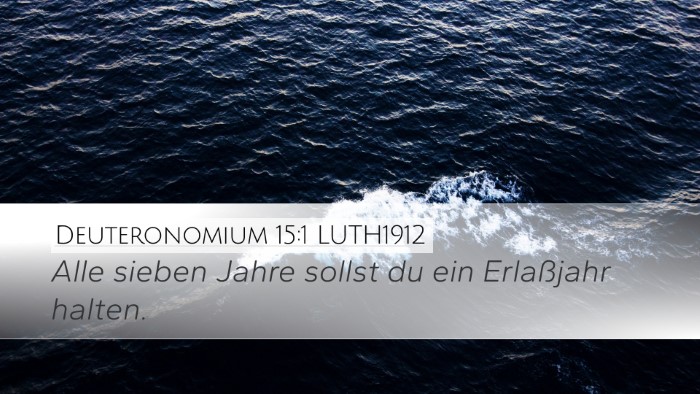 Deuteronomium 15:1 LUTH1912 Bible Verse Image