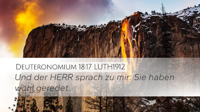 Deuteronomium 18:17 LUTH1912 Bible Verse Image