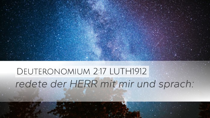 Deuteronomium 2:17 LUTH1912 Desktop Wallpaper - redete der HERR mit mir und - Desktop Bible Verse Wallpaper