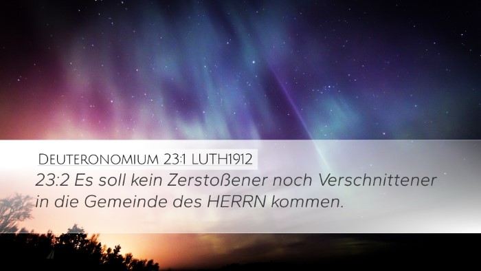 Deuteronomium 23:1 LUTH1912 Bible Verse Image
