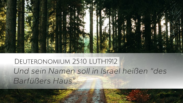 Deuteronomium 25:10 LUTH1912 Desktop Wallpaper - Und sein Namen soll in Israel heißen “des - Desktop Bible Verse Wallpaper