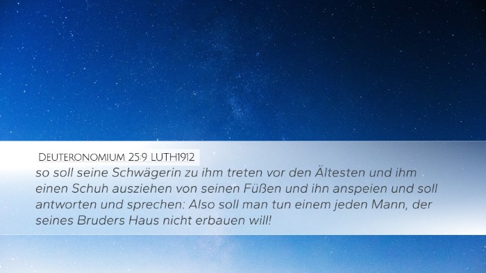 Deuteronomium 25:9 LUTH1912 Desktop Wallpaper - so soll seine Schwägerin zu ihm treten vor den - Desktop Bible Verse Wallpaper