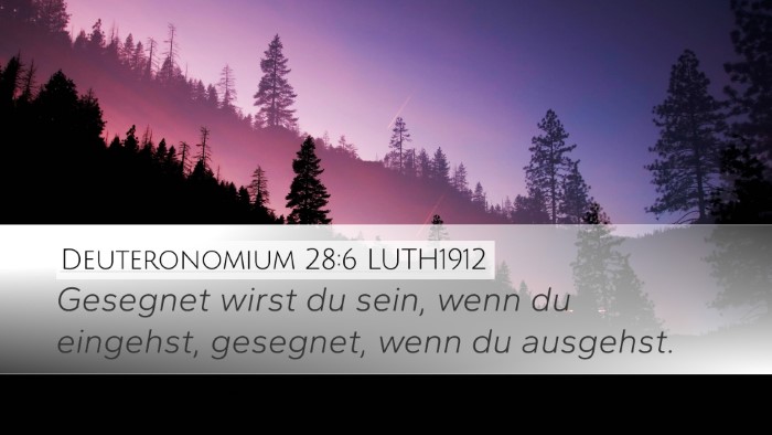 Deuteronomium 28:6 LUTH1912 Bible Verse Image