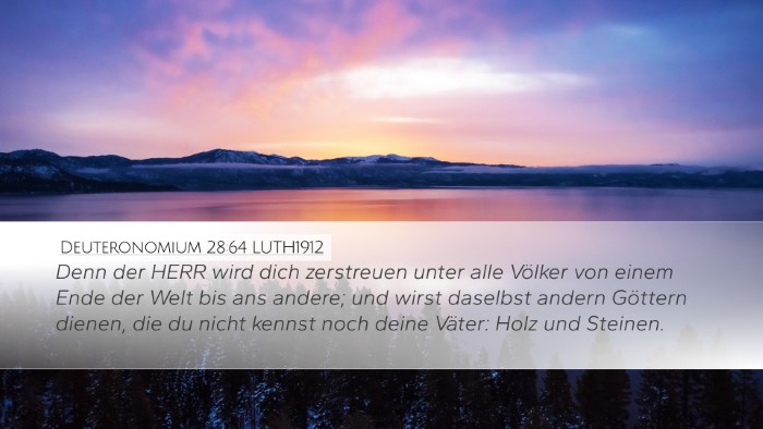 Deuteronomium 28:64 LUTH1912 Bible Verse Image